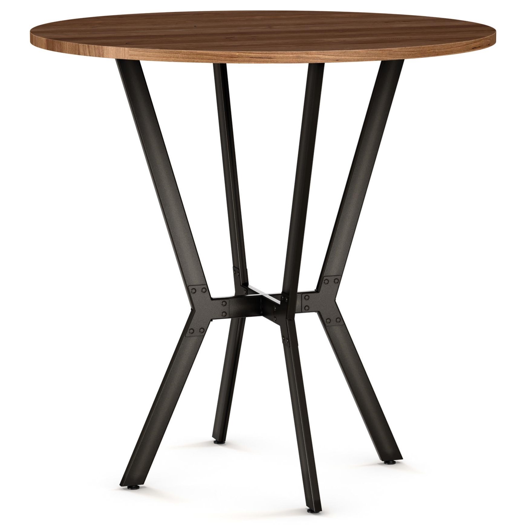Amisco Tables Amisco Norcross Bar Table with 42" Distressed Solid Wood